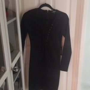 NWT Lulu's bodycon lace up dress
